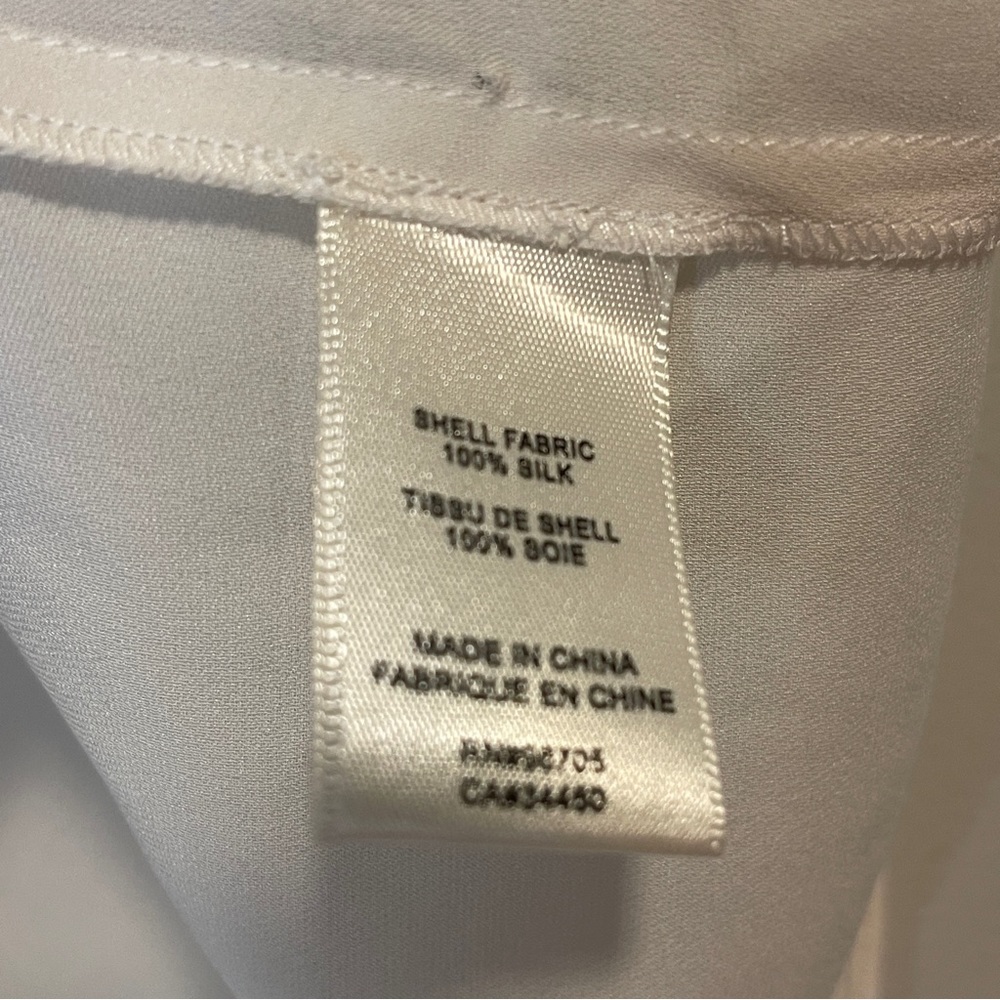 REBECCA TAYLOR Natalie Silk Top Ivory Size S - Picture 6 of 8